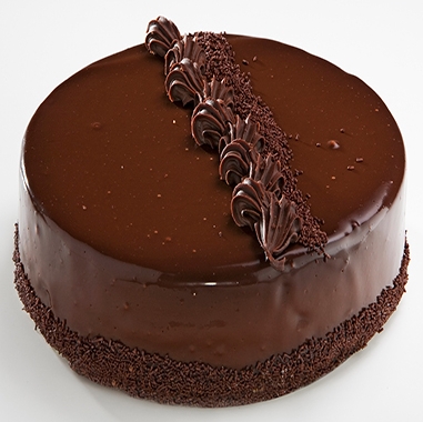 Özel Süslemeli Çikolatalı 2-3 Kişilik Vitrin Pastası